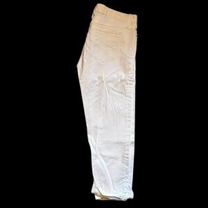 Gap White Denim Crop Jeans